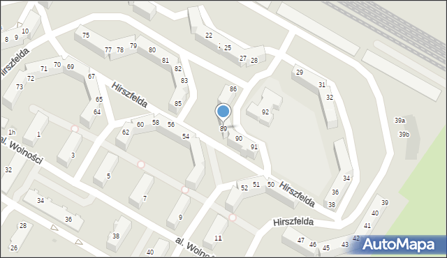 Jelcz-Laskowice, Hirszfelda Ludwika, 89, mapa Jelcz-Laskowice