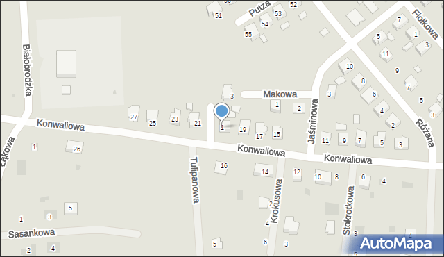 Kleczew, Hiacyntowa, 1, mapa Kleczew