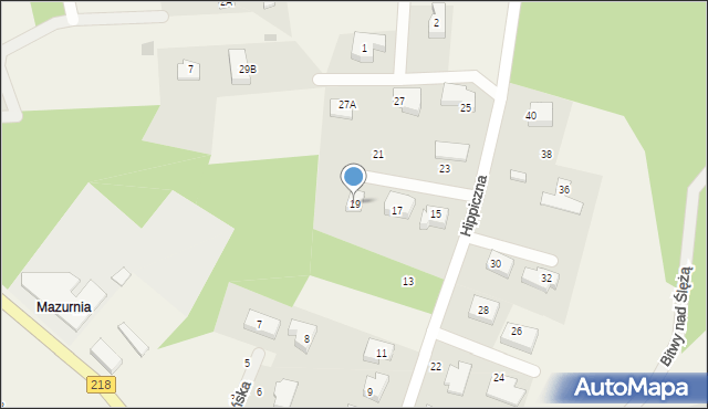 Koleczkowo, Hippiczna, 19, mapa Koleczkowo