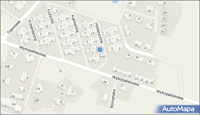 Mierzyn, Historyczna, 7, mapa Mierzyn