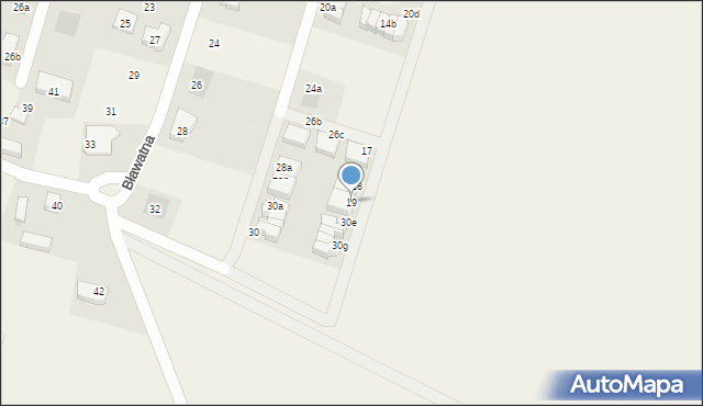 Mirków, Hiacyntowa, 19, mapa Mirków