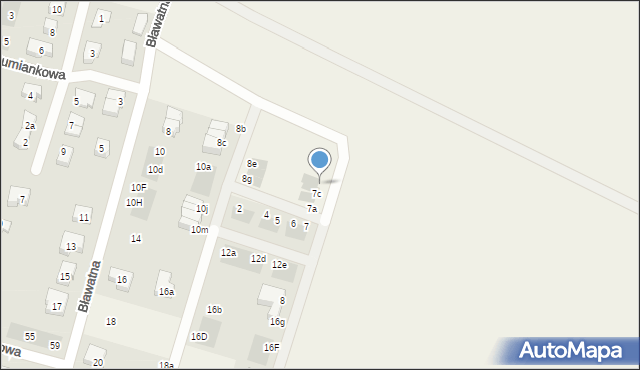 Mirków, Hiacyntowa, 7d, mapa Mirków