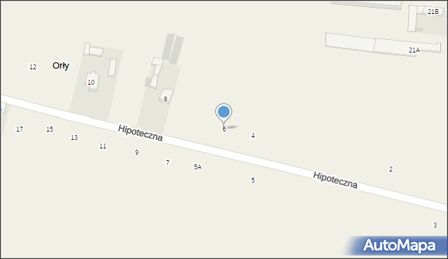 Orły, Hipoteczna, 6, mapa Orły