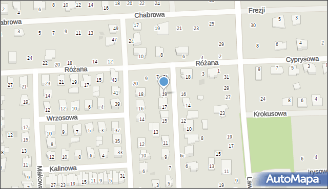 Płońsk, Hiacyntowa, 19, mapa Płońsk