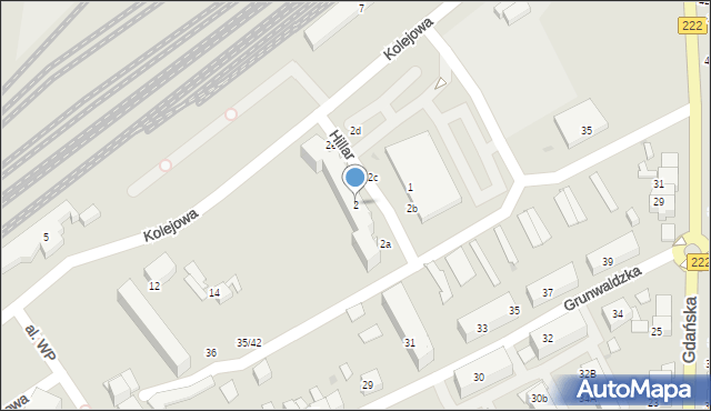 Starogard Gdański, Hillar Małgorzaty, 2, mapa Starogard Gdański