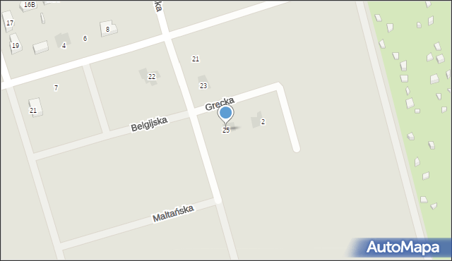 Suwałki, Hiszpańska, 25, mapa Suwałk