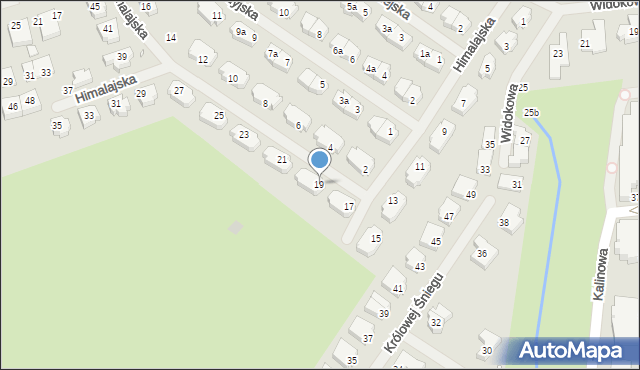 Szczecin, Himalajska, 19, mapa Szczecina