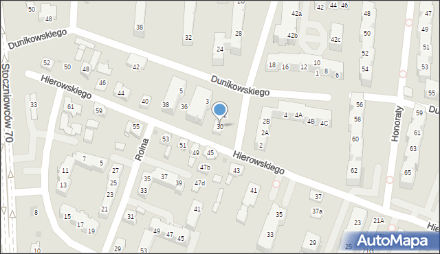Tychy, Hierowskiego Zdzisława, 30, mapa Tychów