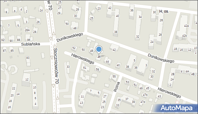 Tychy, Hierowskiego Zdzisława, 46, mapa Tychów