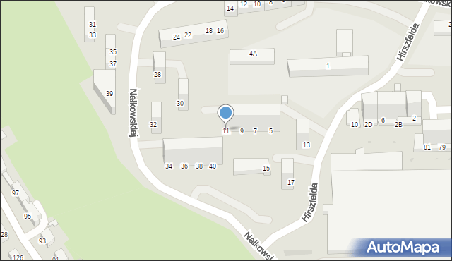 Wałbrzych, Hirszfelda Ludwika, 11, mapa Wałbrzycha