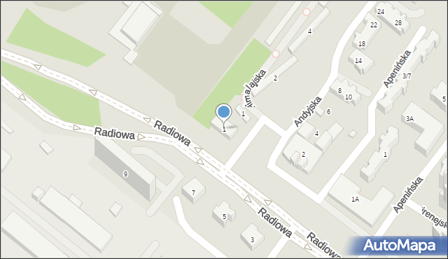 Warszawa, Himalajska, 1, mapa Warszawy