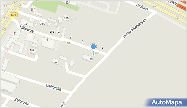 Warszawa, Hipotezy, 2, mapa Warszawy