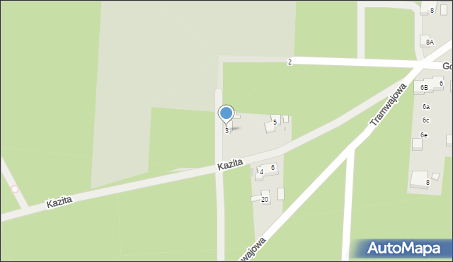 Warszawa, Hipoteczna, 3, mapa Warszawy