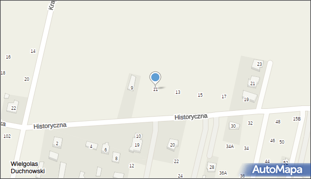 Wielgolas Duchnowski, Historyczna, 11, mapa Wielgolas Duchnowski