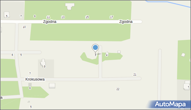 Żelechów, Hiacyntowa, 3, mapa Żelechów