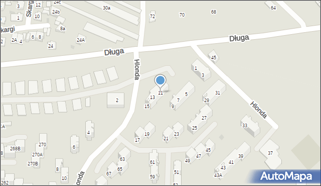 Bytom, Hlonda Augusta, ks. kard. Prymasa, 11, mapa Bytomia