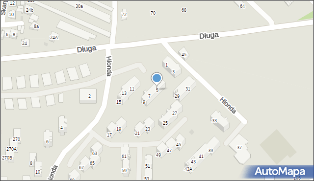 Bytom, Hlonda Augusta, ks. kard. Prymasa, 5, mapa Bytomia