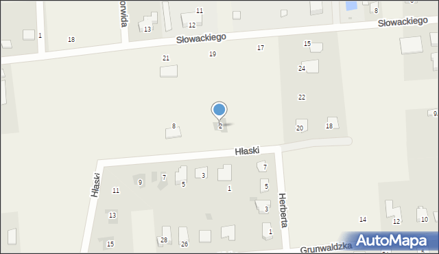 Dobroń, Hłaski Marka, 2, mapa Dobroń