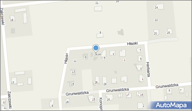 Dobroń, Hłaski Marka, 7, mapa Dobroń