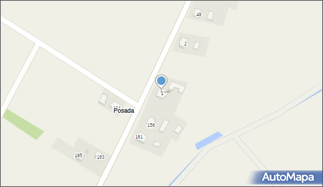 Hłomcza, Hłomcza, 1, mapa Hłomcza