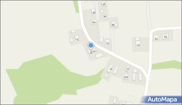 Hłomcza, Hłomcza, 18, mapa Hłomcza