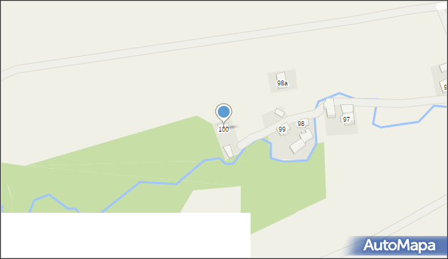 Hłudno, Hłudno, 100, mapa Hłudno