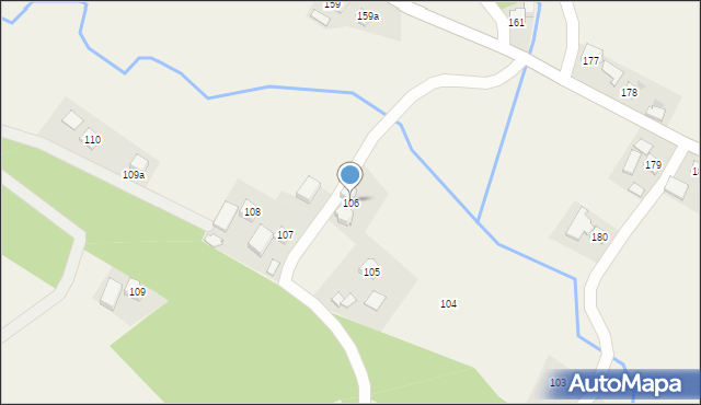 Hłudno, Hłudno, 106, mapa Hłudno