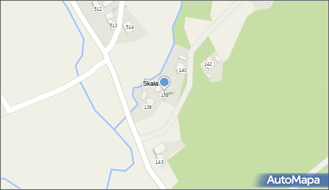 Hłudno, Hłudno, 139, mapa Hłudno