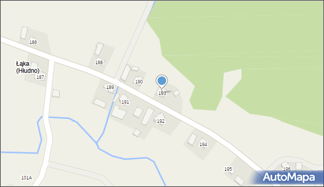 Hłudno, Hłudno, 193, mapa Hłudno