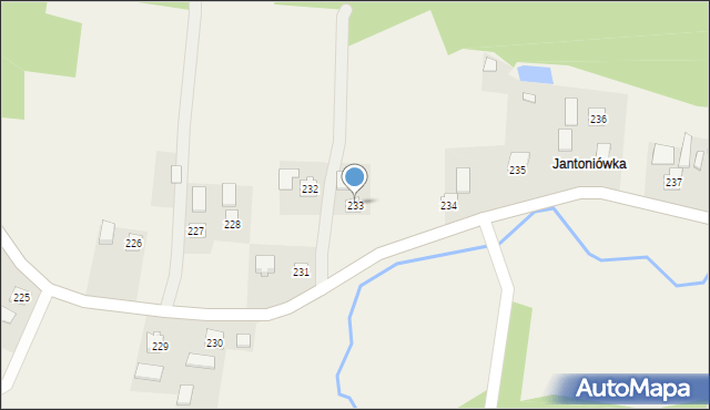 Hłudno, Hłudno, 233, mapa Hłudno