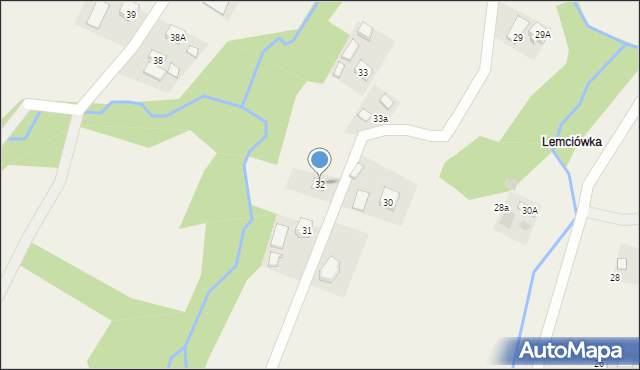 Hłudno, Hłudno, 32, mapa Hłudno