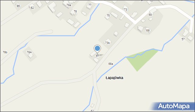 Hłudno, Hłudno, 67, mapa Hłudno