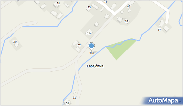 Hłudno, Hłudno, 68a, mapa Hłudno