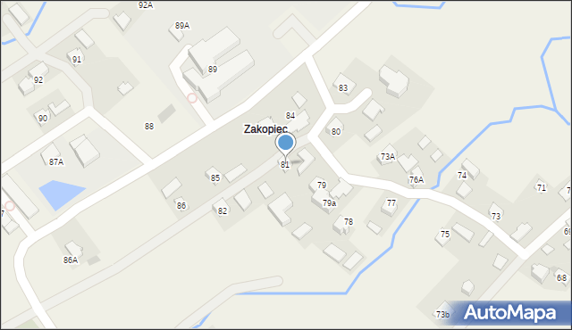 Hłudno, Hłudno, 81, mapa Hłudno