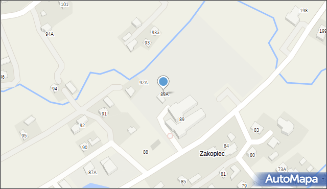 Hłudno, Hłudno, 89A, mapa Hłudno