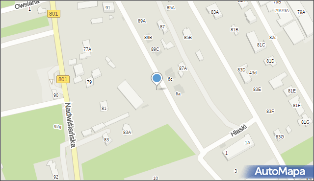 Józefów, Hłaski Marka, 8, mapa Józefów