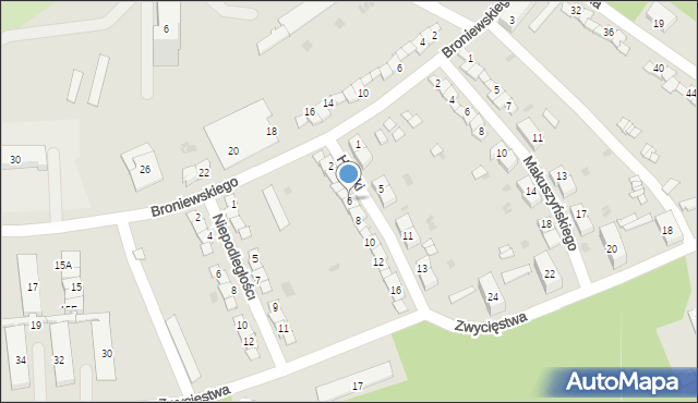 Kędzierzyn-Koźle, Hłaski Marka, 6, mapa Kędzierzyna-Koźle