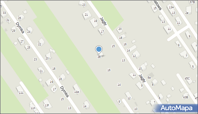 Knurów, Hlonda Augusta, ks. kard. Prymasa, 18, mapa Knurów