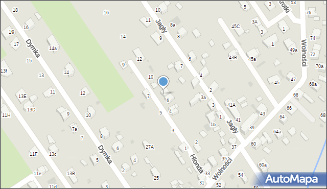 Knurów, Hlonda Augusta, ks. kard. Prymasa, 8, mapa Knurów