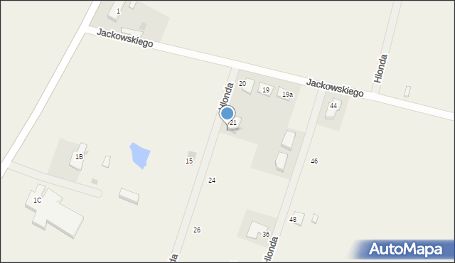Mórkowo, Hlonda Augusta, ks. kard. Prymasa, 22, mapa Mórkowo