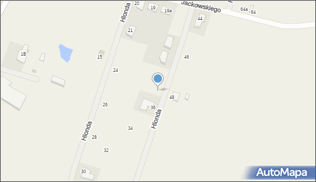 Mórkowo, Hlonda Augusta, ks. kard. Prymasa, 37, mapa Mórkowo