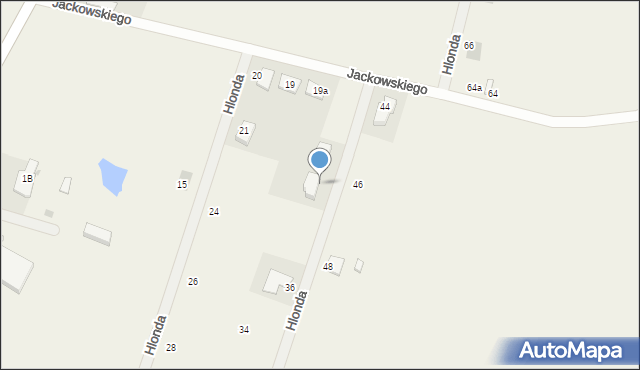 Mórkowo, Hlonda Augusta, ks. kard. Prymasa, 39, mapa Mórkowo