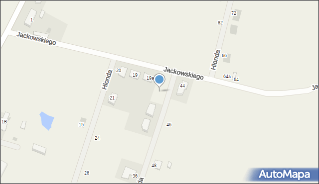 Mórkowo, Hlonda Augusta, ks. kard. Prymasa, 41, mapa Mórkowo