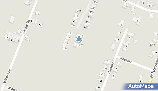 Opole, Hlouszka Wincentego, 13t, mapa Opola