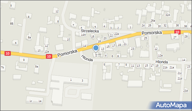 Suchań, Hlonda Augusta, ks. kard. Prymasa, 2, mapa Suchań