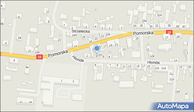Suchań, Hlonda Augusta, ks. kard. Prymasa, 4, mapa Suchań