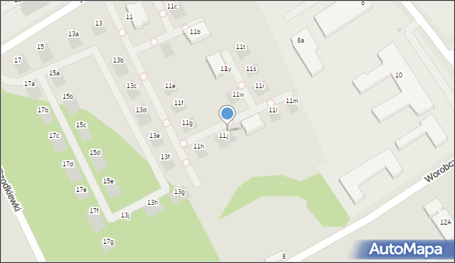 Warszawa, Hlonda Augusta, ks. kard. Prymasa, 11p, mapa Warszawy