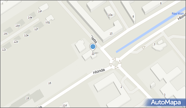 Warszawa, Hlonda Augusta, ks. kard. Prymasa, 12, mapa Warszawy