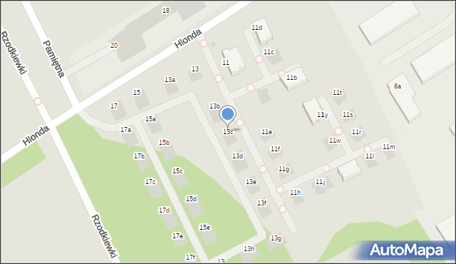 Warszawa, Hlonda Augusta, ks. kard. Prymasa, 13c, mapa Warszawy