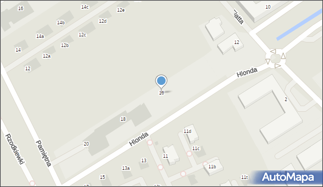 Warszawa, Hlonda Augusta, ks. kard. Prymasa, 16, mapa Warszawy